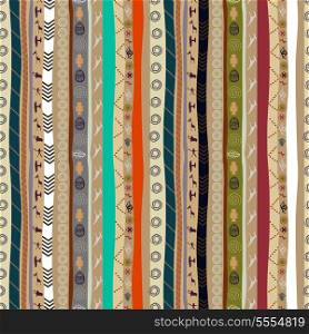 Seamless ethnic pattern with animals
