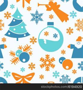 Seamless festive Christmas motif. Merry Christmas and a good new year.. Seamless festive Christmas