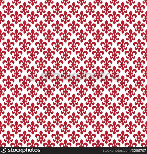 Seamless fleur de lis wallpaper pattern