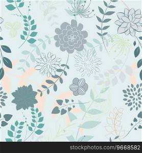 Seamless floral background Royalty Free Vector Image