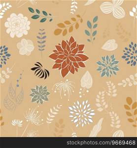 Seamless floral background Royalty Free Vector Image