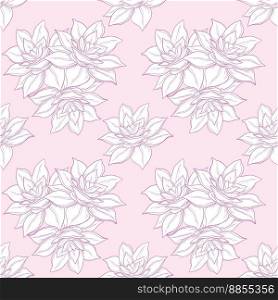 Seamless floral background vector image