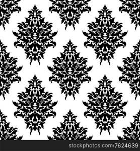 Seamless floral damask pattern for wallpaper or fabric design