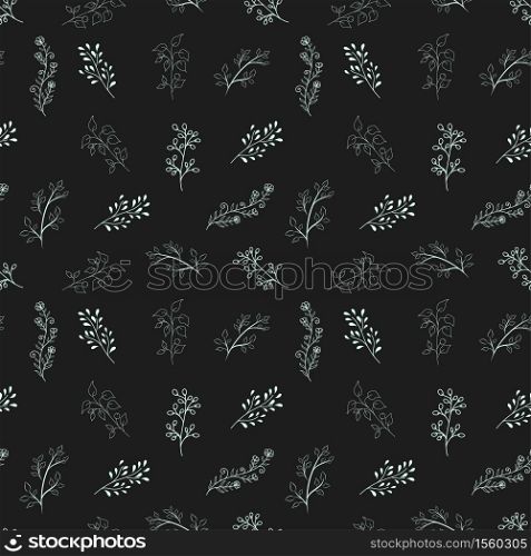 Seamless floral pattern background, Botanical leaf , Hand drawn decorative element, Seamless backgrounds and wallpapers for fabric, packaging, Decorative print, Textile, repeating pattern