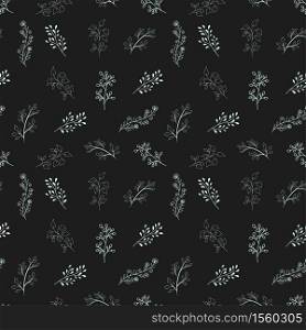 Seamless floral pattern background, Botanical leaf , Hand drawn decorative element, Seamless backgrounds and wallpapers for fabric, packaging, Decorative print, Textile, repeating pattern