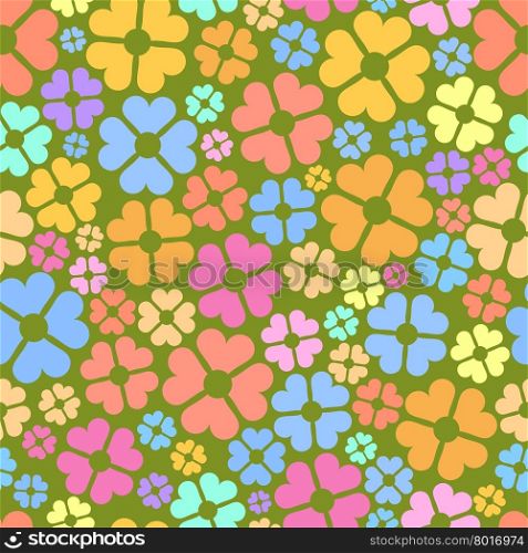 Seamless floral pattern. Flowers vector background