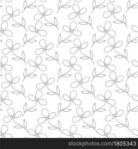 Seamless floral pattern for textures, textiles, and simple backgrounds. Flat style