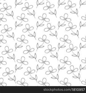 Seamless floral pattern for textures, textiles, and simple backgrounds. Flat style