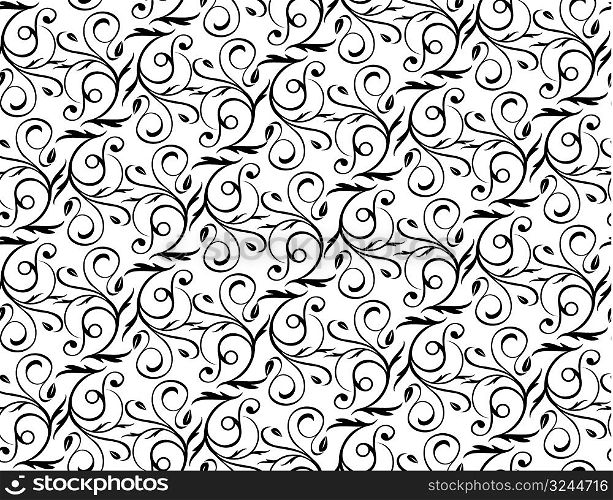seamless floral pattern (repeating top to down and left to right)