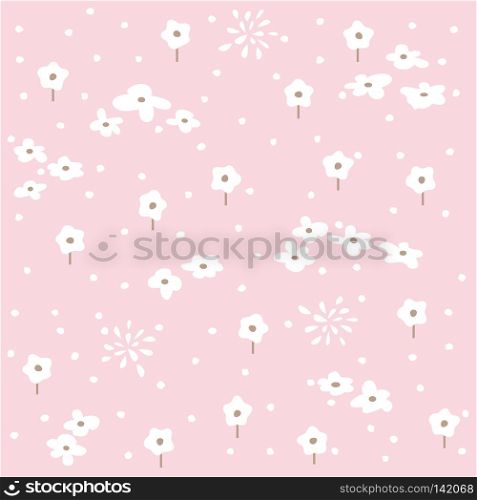 Seamless floral pattern, spring background