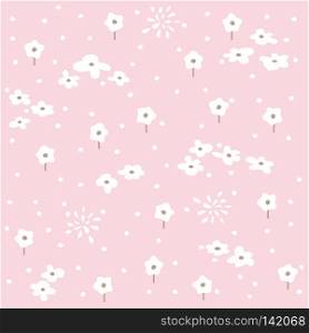 Seamless floral pattern, spring background