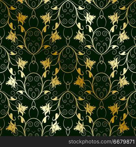 Seamless floral pattern, vector