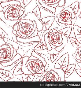 Seamless Floral Rose pattern