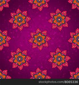 Seamless flower pattern. Colorfull background. Vector illustration.