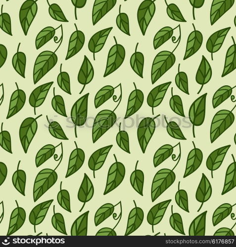 Seamless foliage pattern. vector