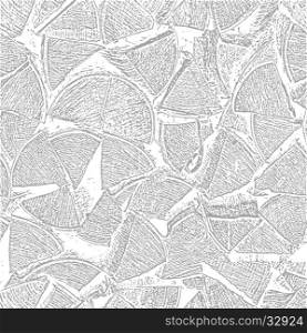 Seamless from stack of wood. Firewood texture. Vector illustration