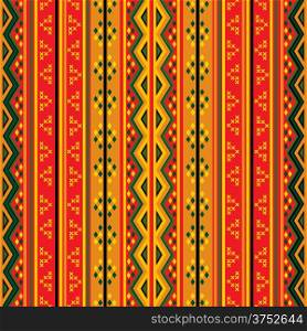 Seamless geaometric pattern in colors, tribal design