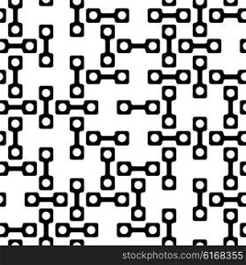 Seamless Geomertic Pattern. Vector Black and White Texture. Seamless Geomertic Pattern