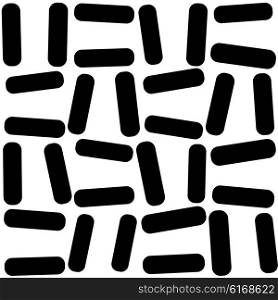Seamless Geomertic Pattern. Vector Black and White Texture. Seamless Geomertic Pattern