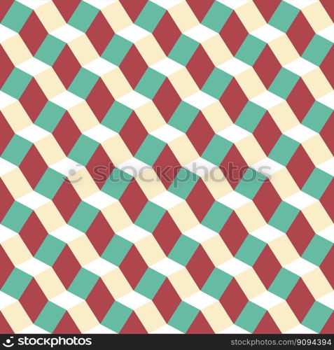 Seamless geometric abstract faceted 3d pattern background