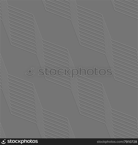 Seamless geometric background. Modern 3D texture. Pattern with realistic cold press paper texture effect.Embossed geometrical pattern with diagonal lines.