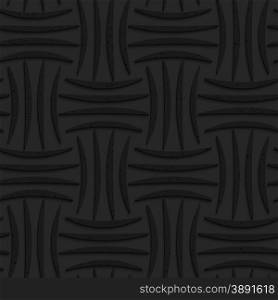 Seamless geometric background. Pattern with 3D texture and realistic shadow.Textured black plastic four stripes pin will.