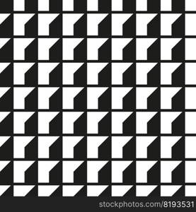 Seamless geometric box pattern background. Op art grid pattern.