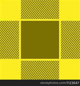 Seamless geometric editable plaid pattern in shades of yellow shades for textiles, packaging, paper printing, simple backgrounds and texture.