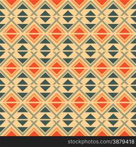 Seamless geometric ethnic pattern, vector format