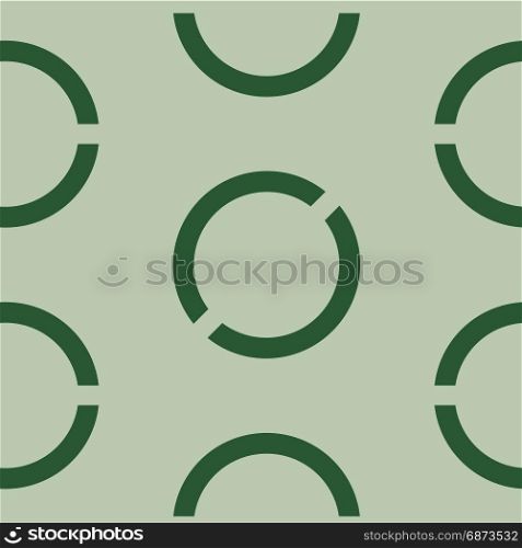 Seamless geometric green background. Vector illustration.. Seamless geometric background with round elements. Vector background. Green and black.