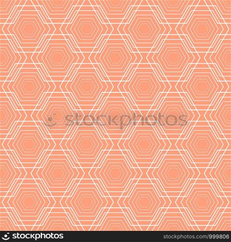Seamless geometric hexagon pattern. Honeycomb, linear, futuristic, technology texture background