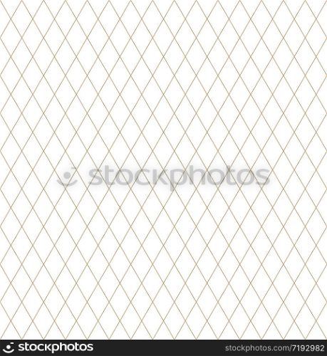 Seamless geometric linear pattern, great design for any purpose.Pattern background vector.Fine lines.Gold and white.. Seamless geometric linear pattern in golden and white.