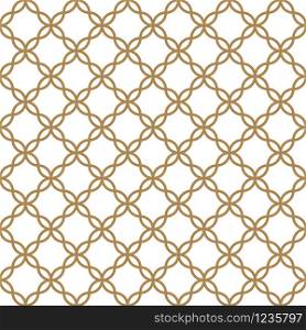 Seamless geometric ornament based on traditional arabic art.Brown color lines.Great design for fabric,textile,cover,wrapping paper,background.Average thickness.. Seamless arabic geometric ornament in brown color.Average thickness lines.