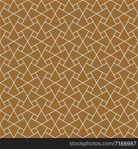 Seamless geometric ornament based on traditional arabic art. Muslim mosaic.Brown color background.Thin lines.. Seamless arabic geometric ornament in brown color.