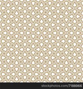 Seamless geometric ornament based on traditional arabic art. Muslim mosaic.Brown color lines.Great design for fabric,textile,cover,wrapping paper,background.. Seamless arabic geometric ornament in brown color.