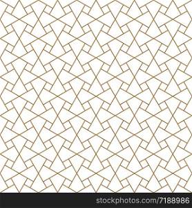 Seamless geometric ornament based on traditional arabic art. Muslim mosaic.Brown color lines.Great design for fabric,textile,cover,wrapping paper,background.Thin lines.. Seamless arabic geometric ornament in brown color.