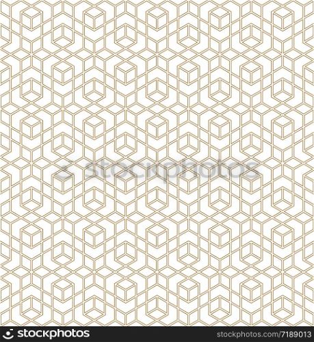 Seamless geometric ornament based on traditional arabic art. Muslim mosaic.Brown color lines.Great design for fabric,textile,cover,wrapping paper,background.Average thickness line.. Seamless arabic geometric ornament in brown color.