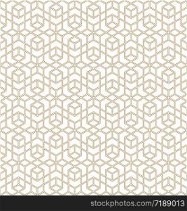 Seamless geometric ornament based on traditional arabic art. Muslim mosaic.Brown color lines.Great design for fabric,textile,cover,wrapping paper,background.Average thickness line.. Seamless arabic geometric ornament in brown color.