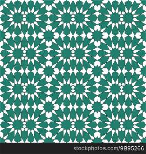 Seamless geometric ornament based on traditional islamic art. .Great design for fabric,textile,cover,wrapping paper,background.Turquoise blue color.. Seamless geometric ornament based on traditional islamic art.Turquoise blue color.