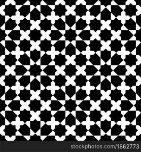 Seamless geometric ornament based on traditional islamic art. Black and white. Great design for fabric,textile,cover,wrapping paper,background.. Seamless geometric ornament based on traditional islamic art. Black and white.