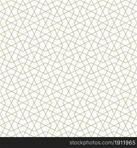 Seamless geometric ornament based on traditional islamic art.Brown color..Great design for fabric,textile,cover,wrapping paper,background.. Seamless arabic geometric ornament in brown color.