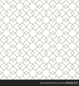 Seamless geometric ornament based on traditional islamic art.Brown color lines.Great design for fabric,textile,cover,wrapping paper,background. Fine lines.. Seamless arabic geometric ornament in brown color.
