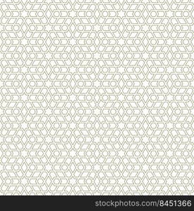 Seamless geometric ornament based on traditional islamic art.Brown color lines.Great design for fabric,textile,cover,wrapping paper,background.. Seamless arabic geometric ornament in brown color.