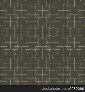 Seamless geometric ornament based on traditional islamic art.Brown color lines.Gray background.Great design for fabric,textile,cover,wrapping paper,background. Fine lines.. Seamless arabic geometric ornament in brown color.Gray background.