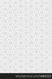 Seamless geometric ornament .Black lines and white background.Great design for fabric,textile,cover,wrapping paper,background.Fine lines.. Seamless geometric ornament in black and white.Fine lines.