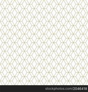 Seamless geometric ornament .Brown color lines.Great design for fabric,textile,cover,wrapping paper,background.Thin lines.. Seamless geometric ornament . Golden color .Thin lines.