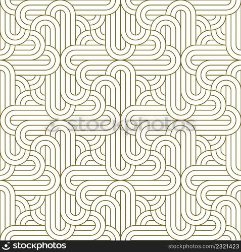 Seamless geometric ornament .Brown color lines.Great design for fabric,textile,cover,wrapping paper,background.. Seamless geometric ornament . Brown color thin lines .