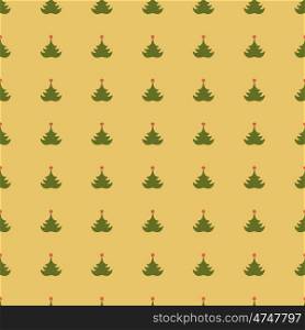 Seamless geometric pattern.Background with fir-tree. Texture for advertisement, wrapping paper, label, page fill, book covers.