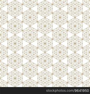 Seamless geometric pattern based on japanese Vector Image