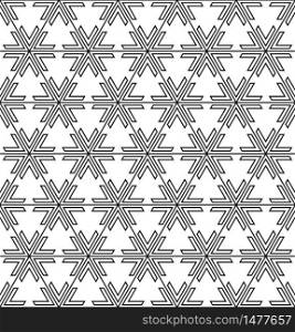 Seamless geometric pattern based on Kumiko ornament. Seamless pattern based on traditional Japanese Kumiko ornament